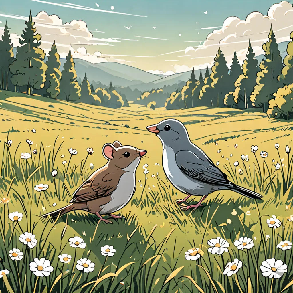 Feathered Friends: A Bird and Mouse Adventure