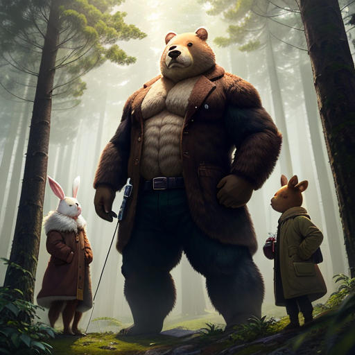 Bunzee the Bunnie: Mr. Chicken and Bark Bear