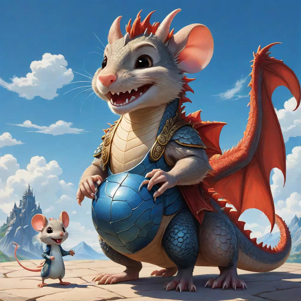 The Brave Little Mouse and the Dragon