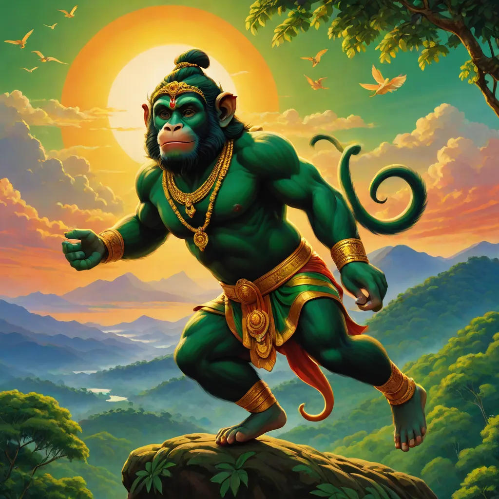 Hanuman's Journey to Sri Lanka