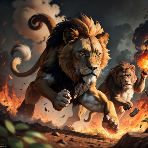 The War of the Monkeys and Lions
