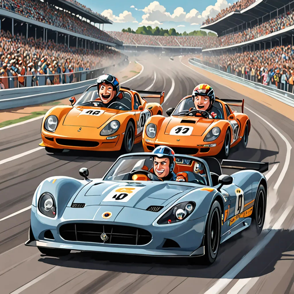 As the race began, Chase and Max worked together like never before. With Chase’s encouragement, Max found his confidence returning. They raced around the track, leaving their competitors behind.