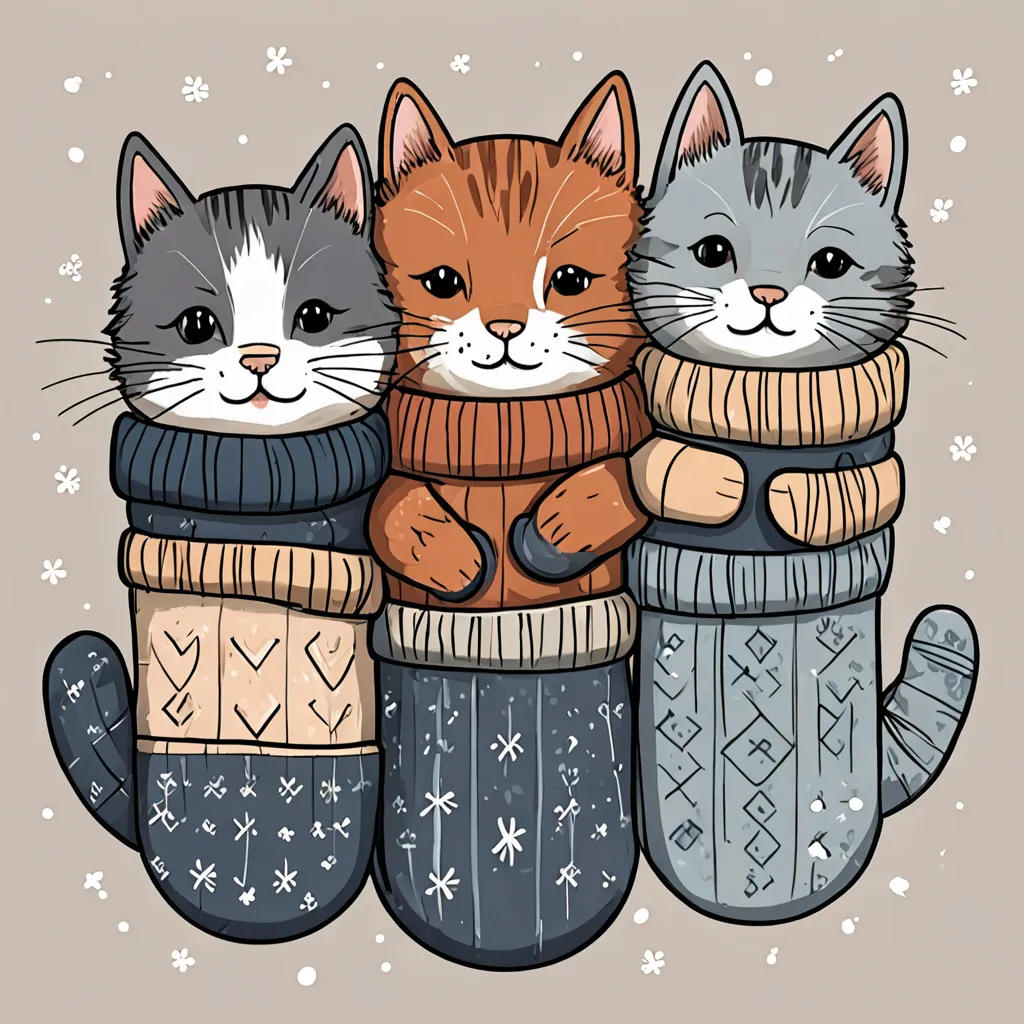 The Three Mismatched Mittens