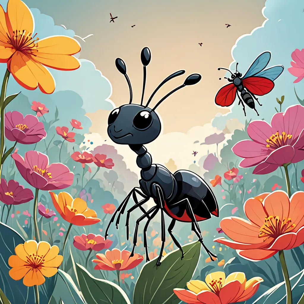 The Brave Ant's Garden Adventure