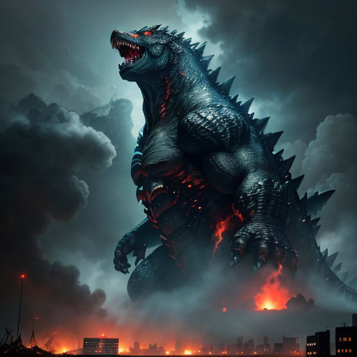 Download Godzilla Earth unleashing its fury Wallpaper