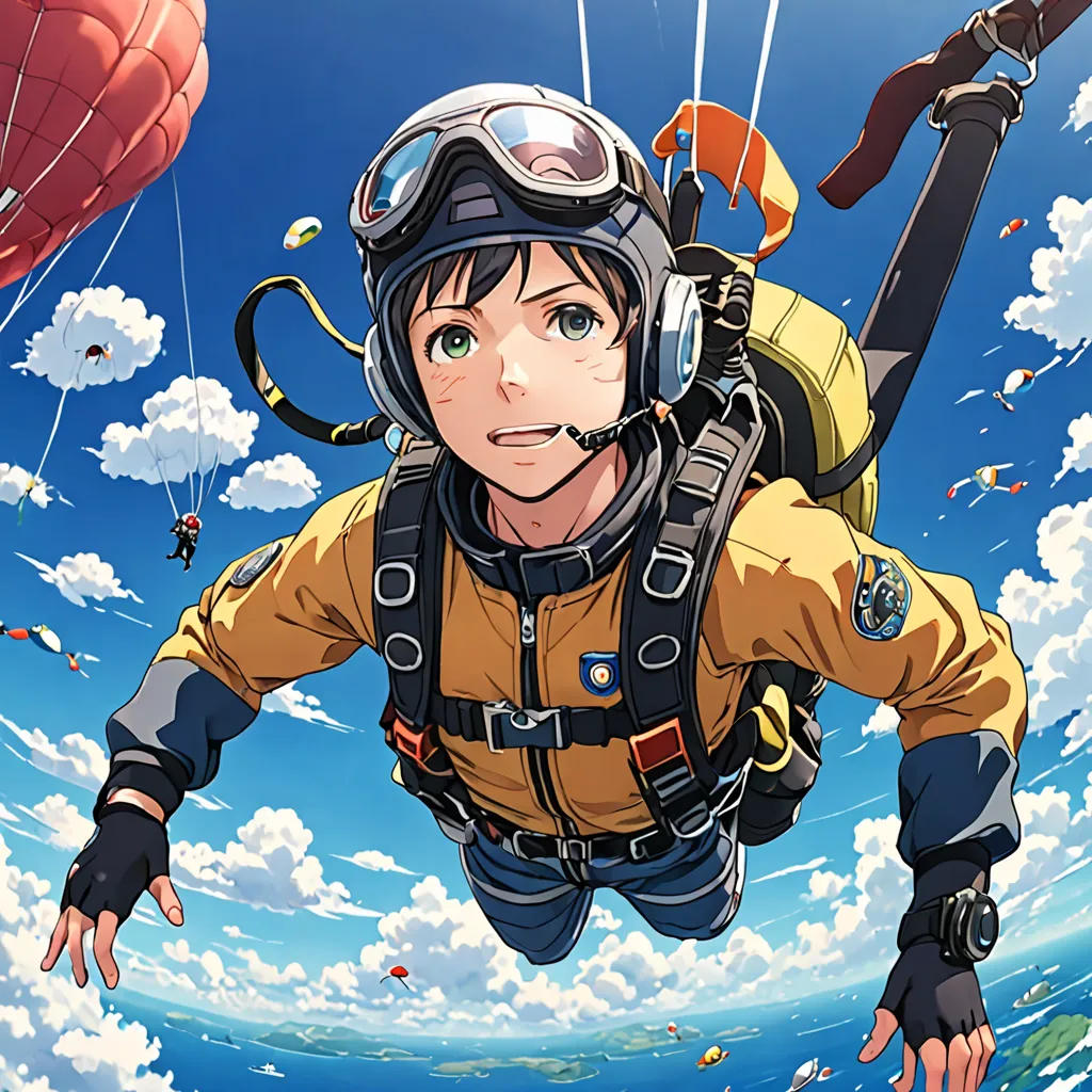 The Skydiving Swimmer