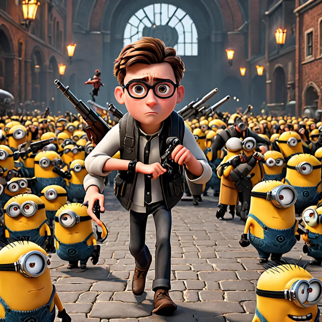 The Nerd from Oblock vs Gru and the Minions