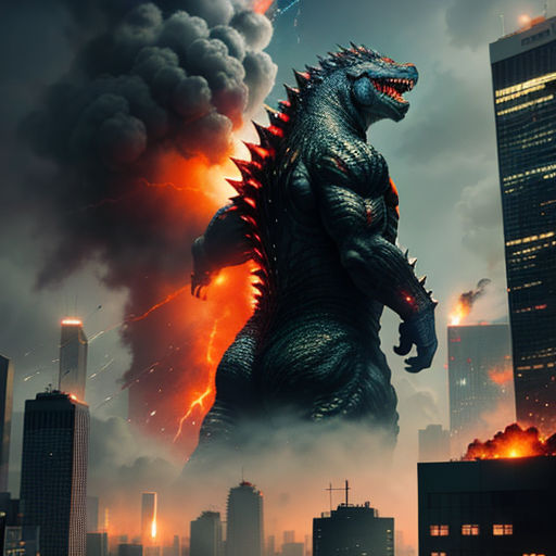 Godzilla Attacks Tokyo