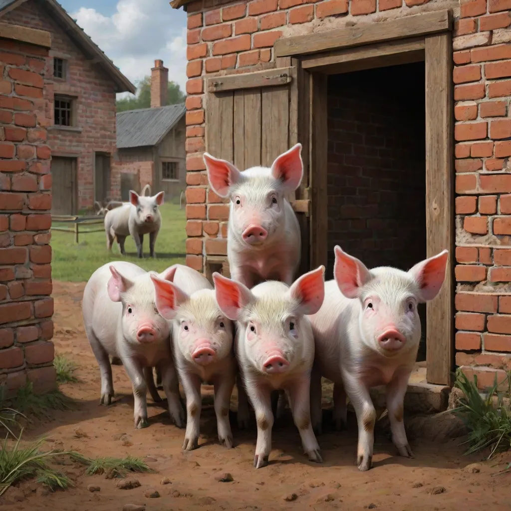 The Three Little Pigs and the Big Bad Wolf