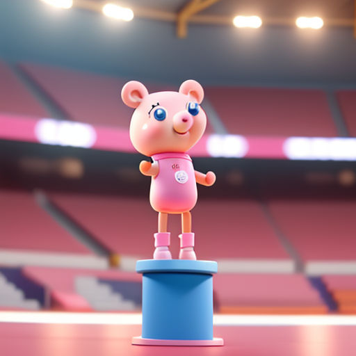 Peppa Pig Watches the Gymnastics Competition