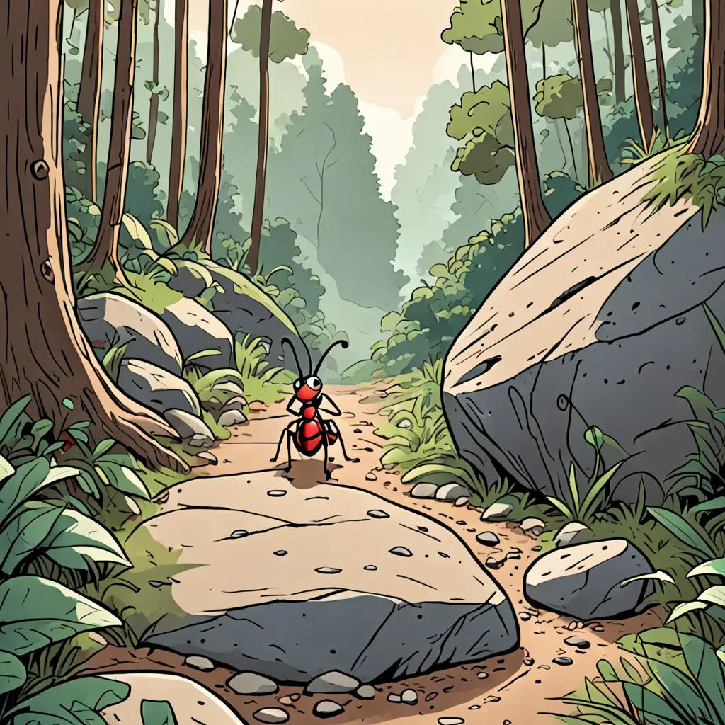 The Little Ant and the Big Rock
