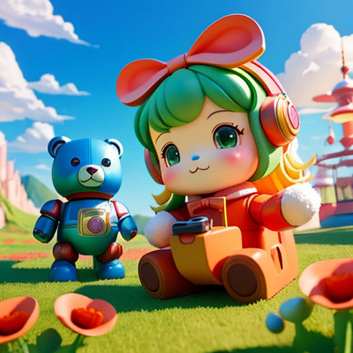 A playful toy character from the video game poppy playtime