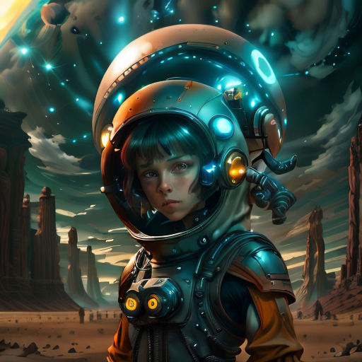 a young boy in a space suit with a helmet on his head and a sci - fi fi fi fi fi fi fi fi fi fi fi fi fi fi fi fi fi fi fi fi fi fi fi fi fi fi fi