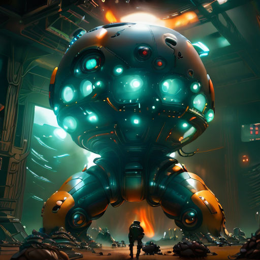 a man standing in front of a giant robot in a sci - fi fi fi fi fi fi fi fi fi fi fi fi fi fi fi fi fi fi fi fi fi fi fi fi fi fi fi fi fi fi fi