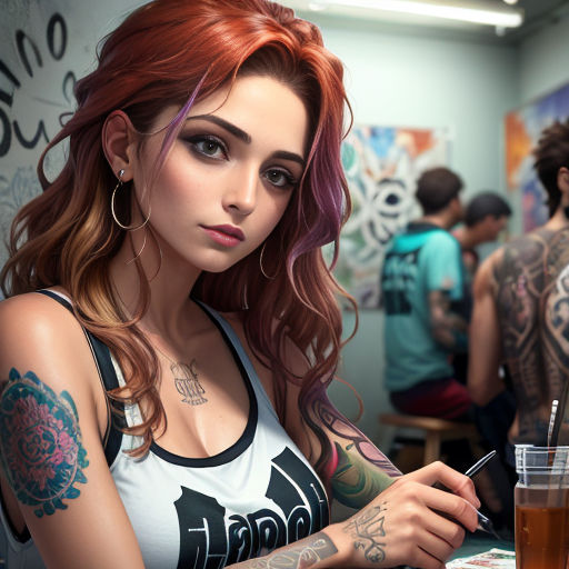 Electric Uprising Tattoo | Demon girl tattoo by Sarah Chalmers  @chalmskinart 🦇 | Instagram