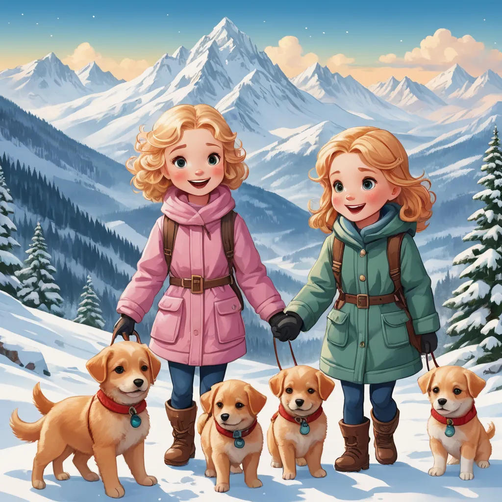 The Fluffy Puppies of Snowy Mountain