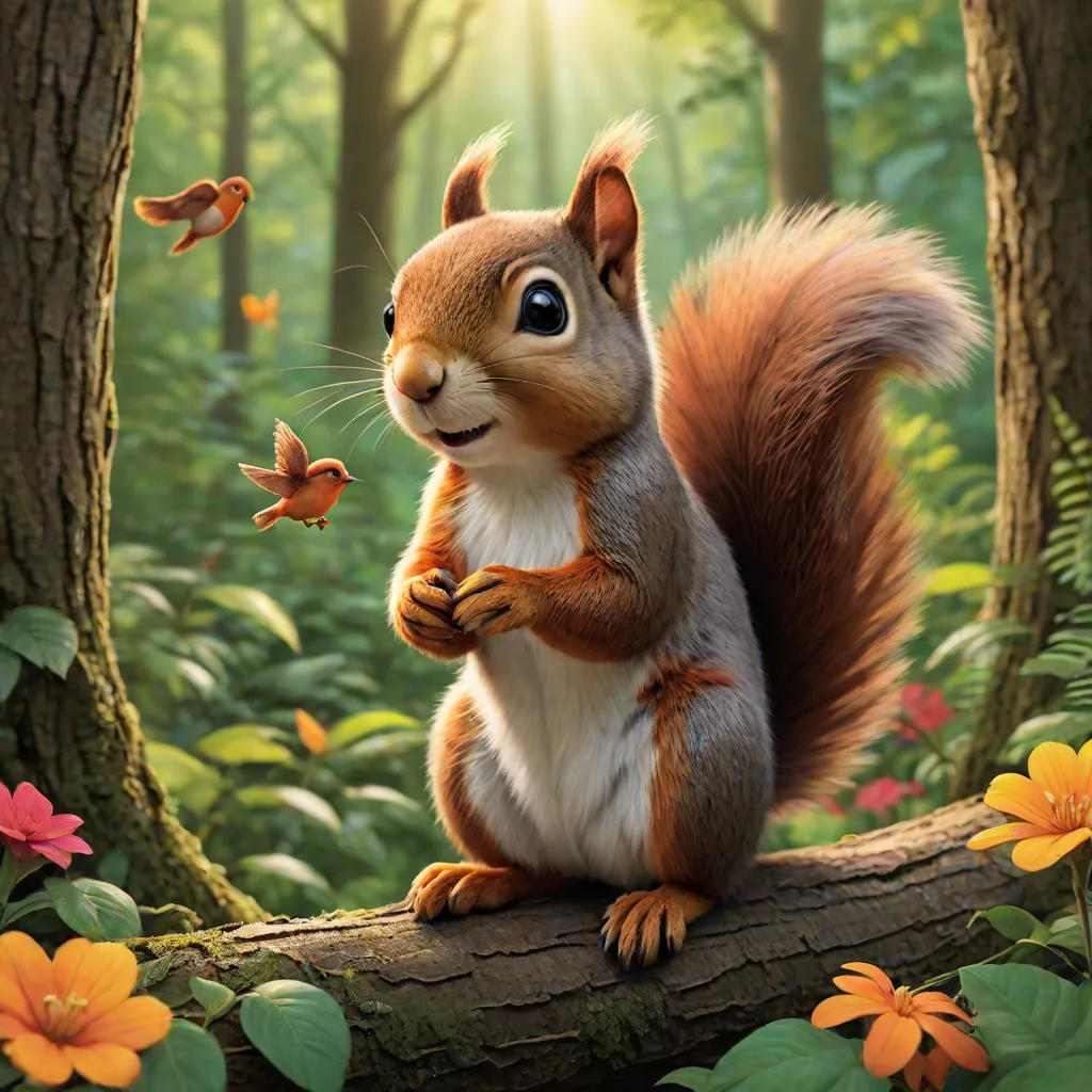 The Brave Little Squirrel