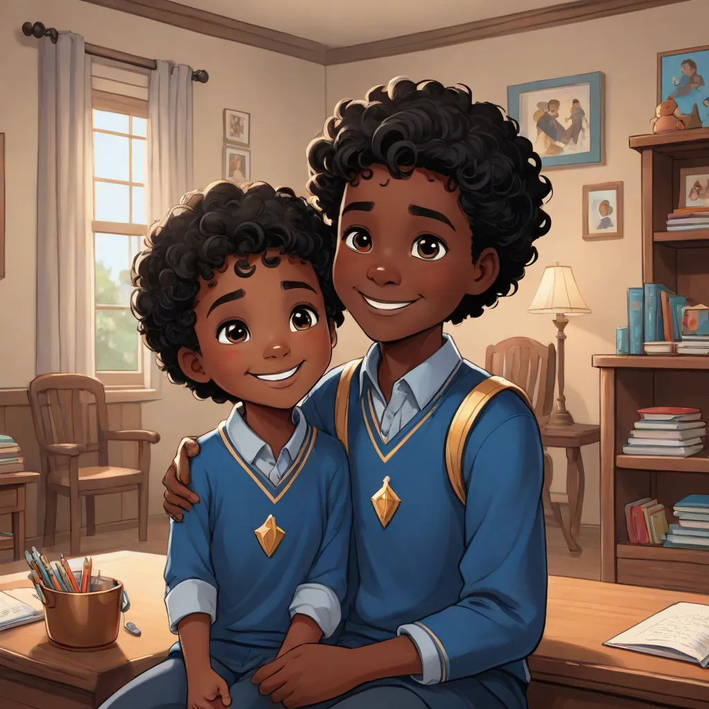 a couple of people that are sitting in a room together with a desk and a chair in front of them, sots art, concept art, Cedric Seaut (Keos Masons), official art