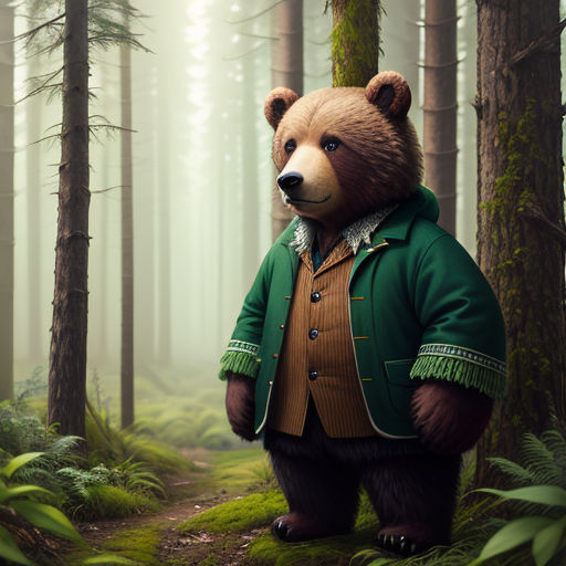The Bear with Green Braids