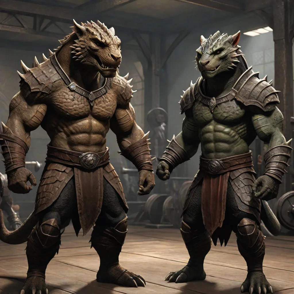 Swole Adventures: The Khajiit and the Argonian