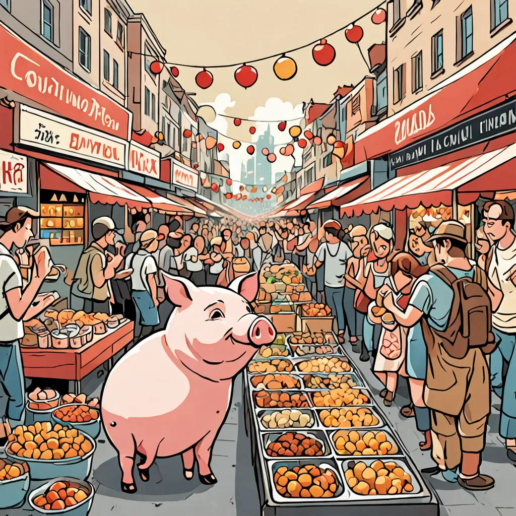 The Curious Pig at the Street Food Festival