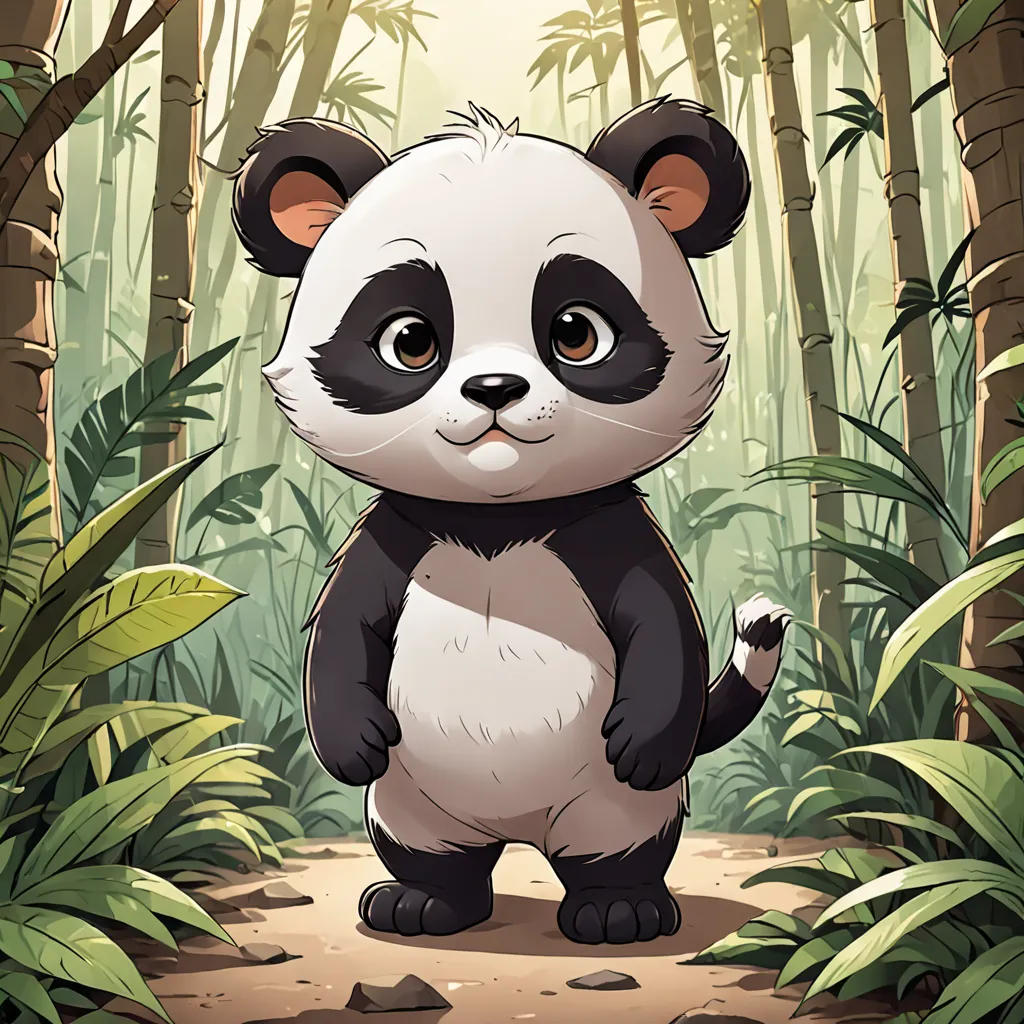 The Brave Kitten and the Panda