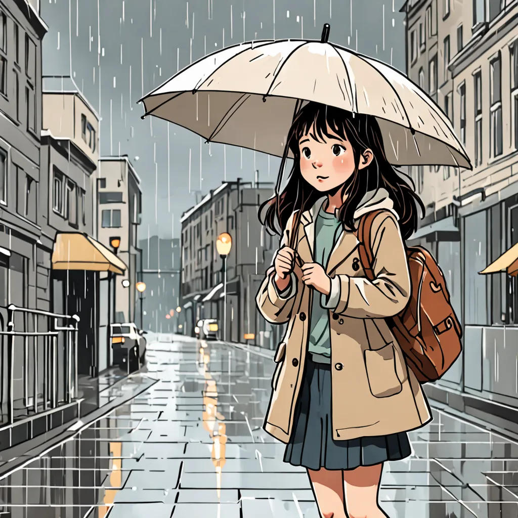 Mia's Rainy Day Adventure