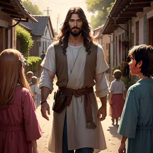 Jesus Cristo e as crianças corajosas