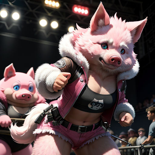 The Three Little Pigs and the Ferocious Wolf