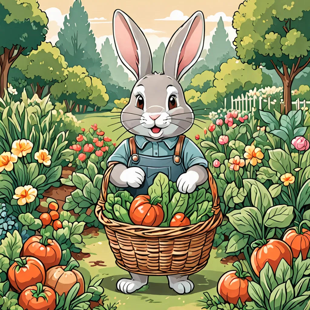 The Helpful Garden Rabbit
