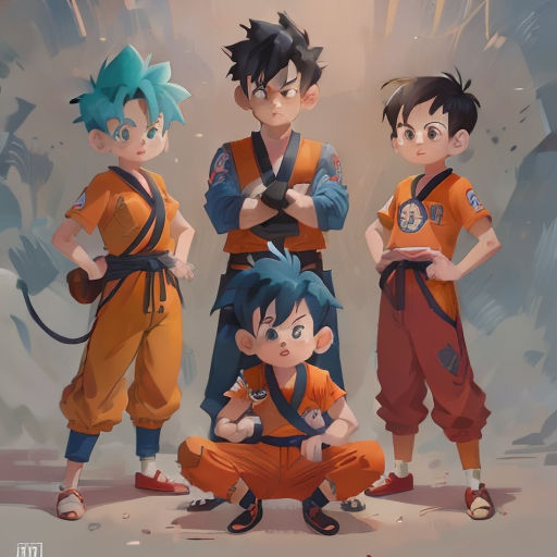 a group of young boys standing next to each other in front of a cave with a dragon on it