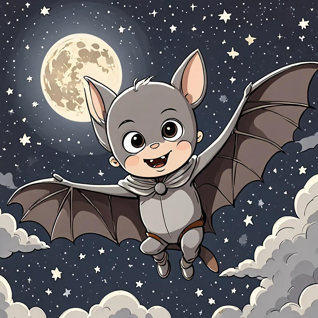 The Whimsical Adventures of Cartoon Bat Kid