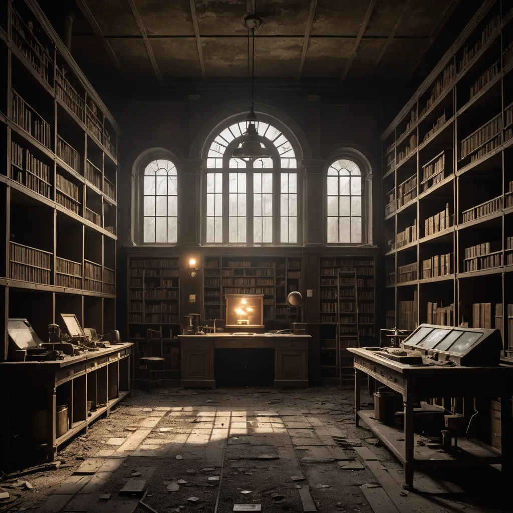a room with a lot of books and a desk in it with a window on the wall and a desk with a lamp on it, neoplasticism, a flemish Baroque, Dirk Crabeth, unreal engine render