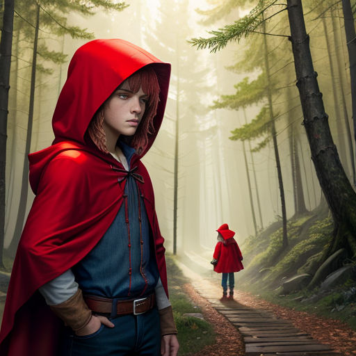 little red riding hood woodcutter