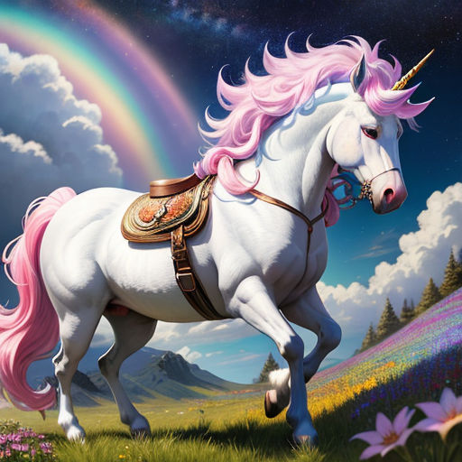 astronaut unicorn rainbow