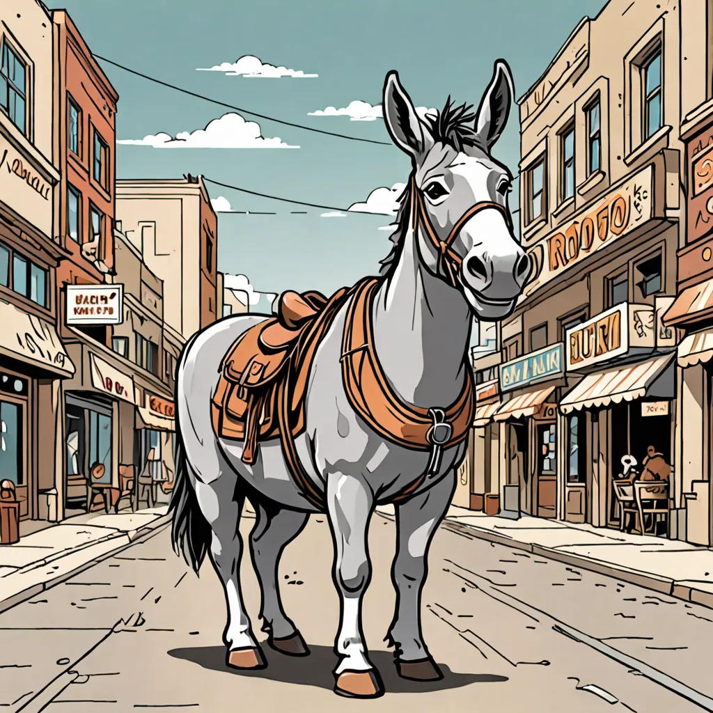 Dottie the Donkey in Rodeo City