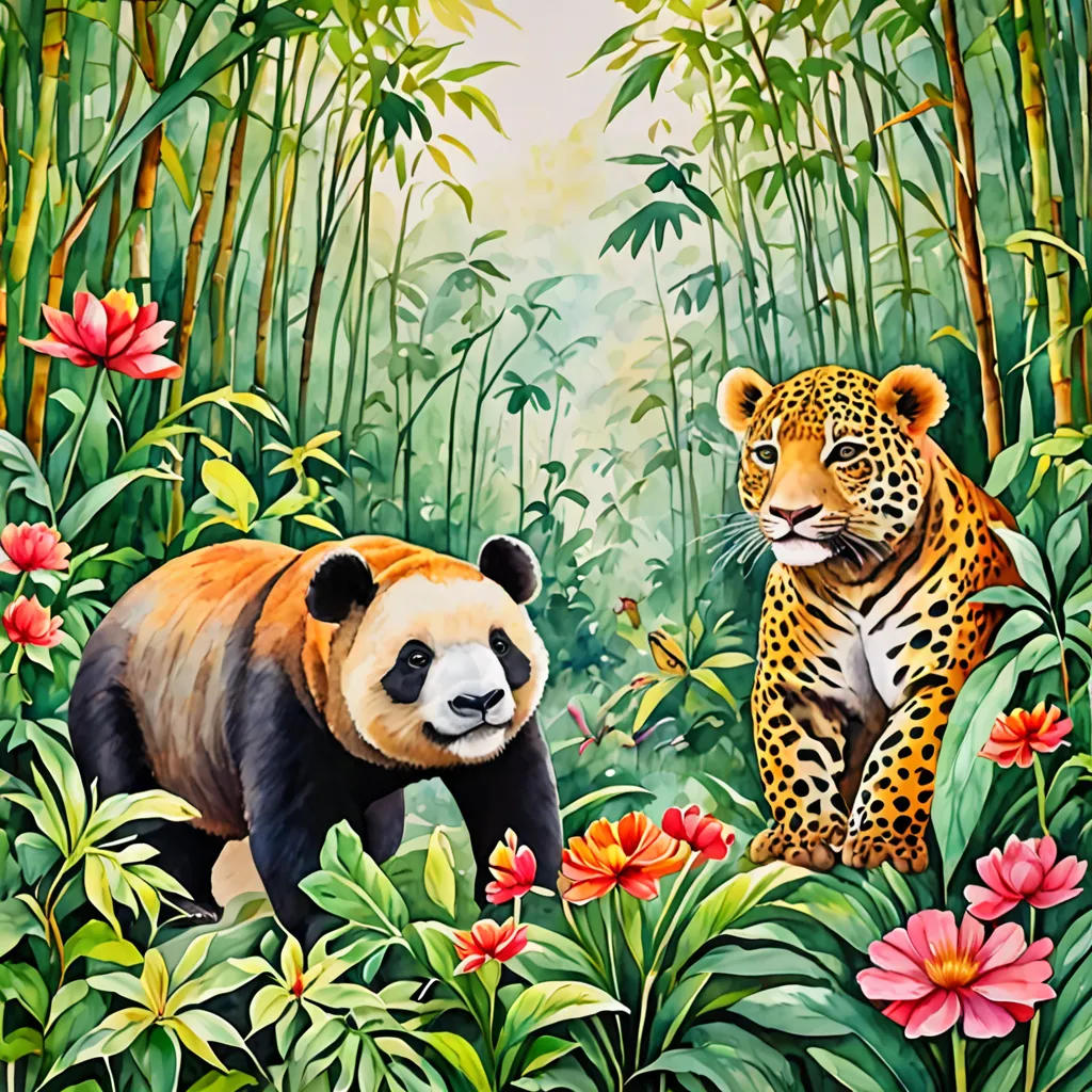 Panda's Journey to the Bamboo Grove