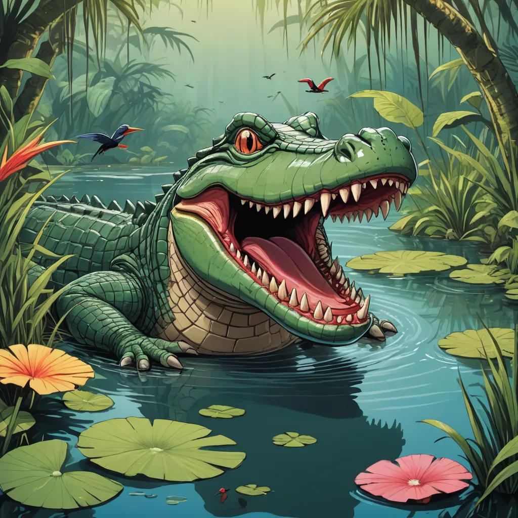The Crocodile and the Toothpick Bird