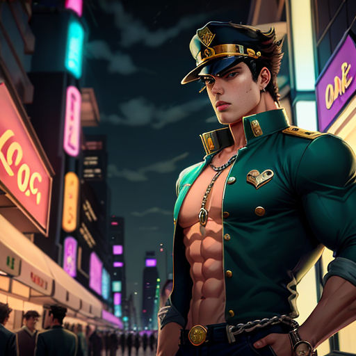 AI Art: Jotaro Kujo P5 by @JoJo Enjoyer