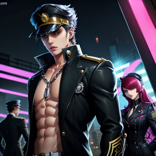 AI Art: Jotaro Kujo P5 by @JoJo Enjoyer