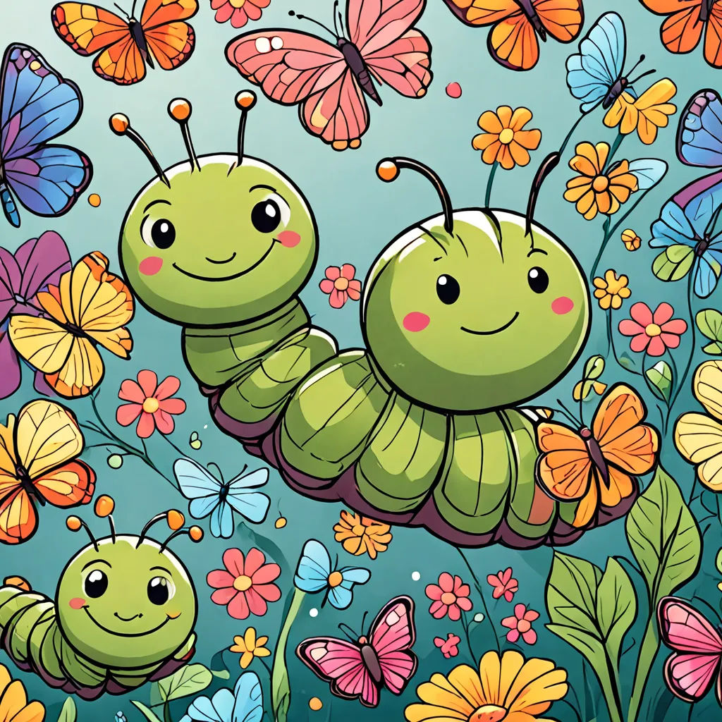 The Patient Caterpillar and the Butterfly Siblings
