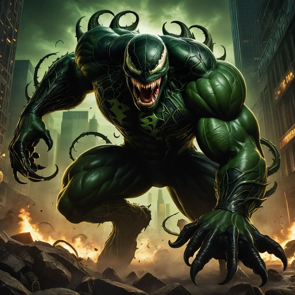 a green monster with a huge mouth and huge claws on it's face, with flames coming from its mouth, verdadism, concept art, Eddie Mendoza, marvel comics