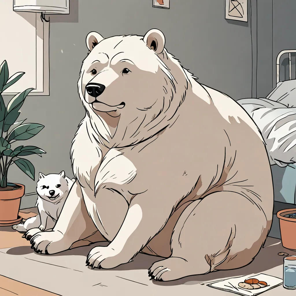 The Bear and the Dog's Feast