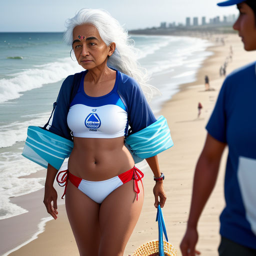 The Courageous Granny Lifeguard