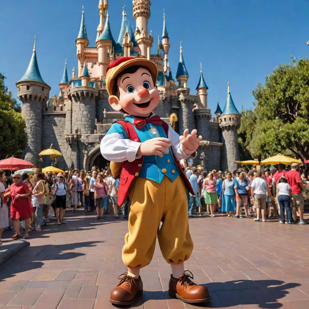 From Baby To Beloved: A Pinocchio mascot wears a diaper
