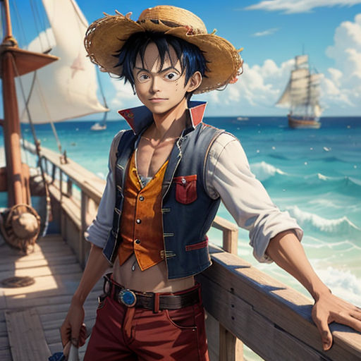 Pirate Monkey D luffy from One Piece by ishan730