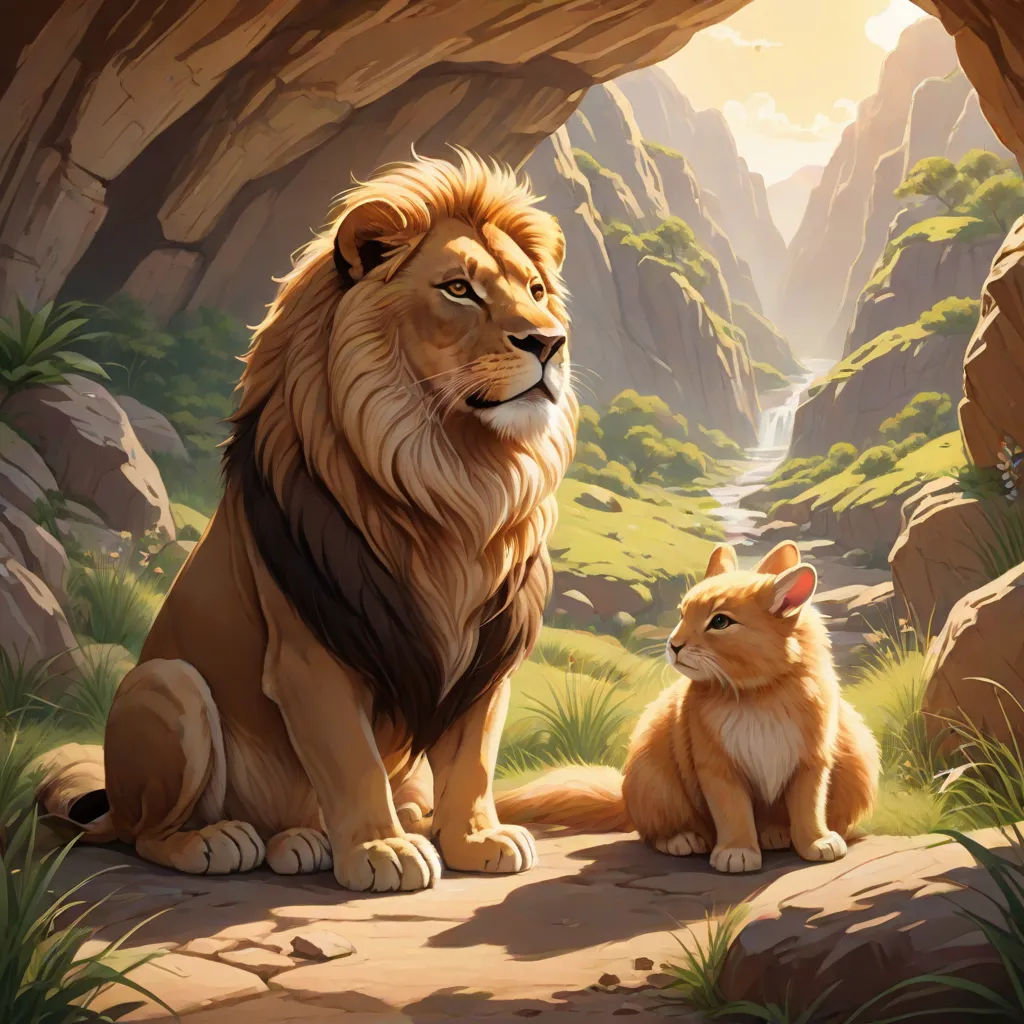 The Kindness of Leo the Lion | Story.com, image size:1024x1024
