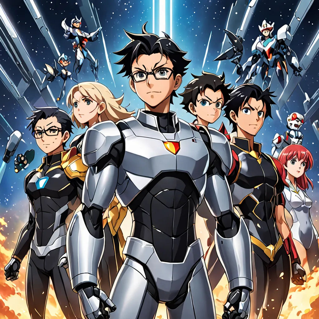 a group of people in a space suit standing in front of a rocket ship with other people in the background, rayonism, poster art, Ai-Mitsu, official art