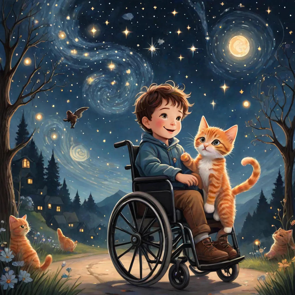 Midnight Adventures: The Boy and His Kitten