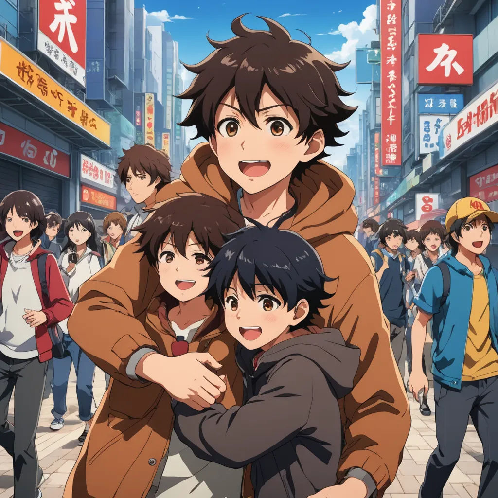 a group of people standing on a street next to each other in front of a crowd of people with buildings, excessivism, poster art, Adam Manyoki, official art